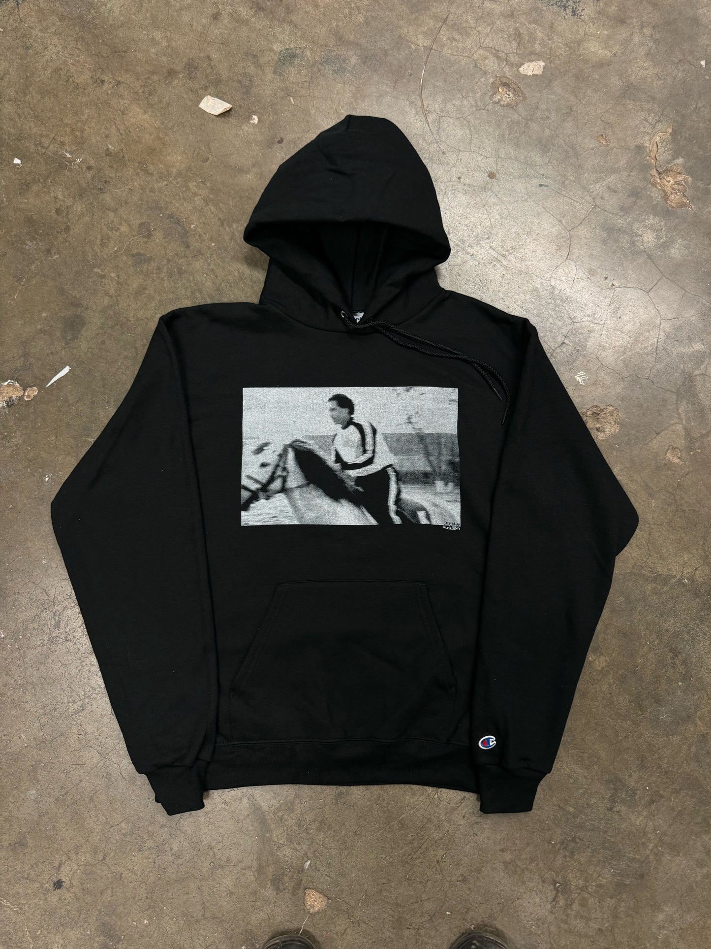 Gaddafi on a Horse Champion Hoodie